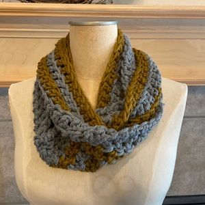 Gold/Gray Infinity Scarf